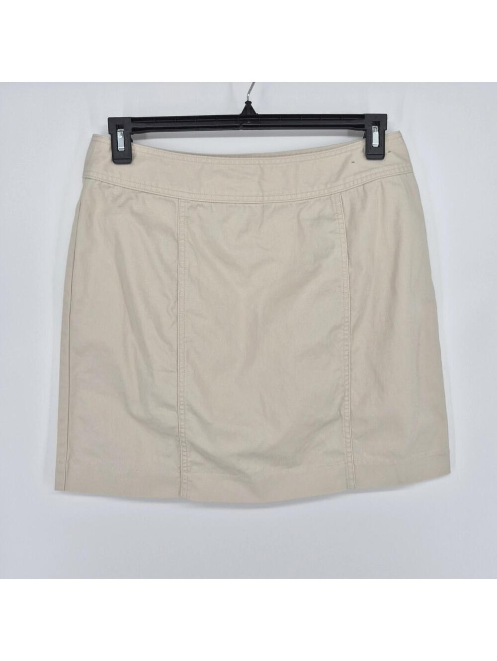 Geoffrey Beene Sport Tan A Line Skirt Women's Size 12 Stretch Khaki